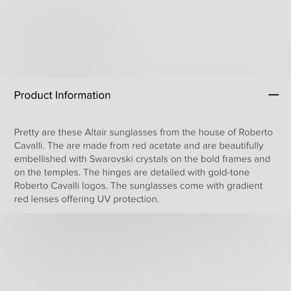 💥Roberto Cavalli Red Swarovski Crystal Embellished Altair Sunglasses💥 NIB - Picture 14 of 14